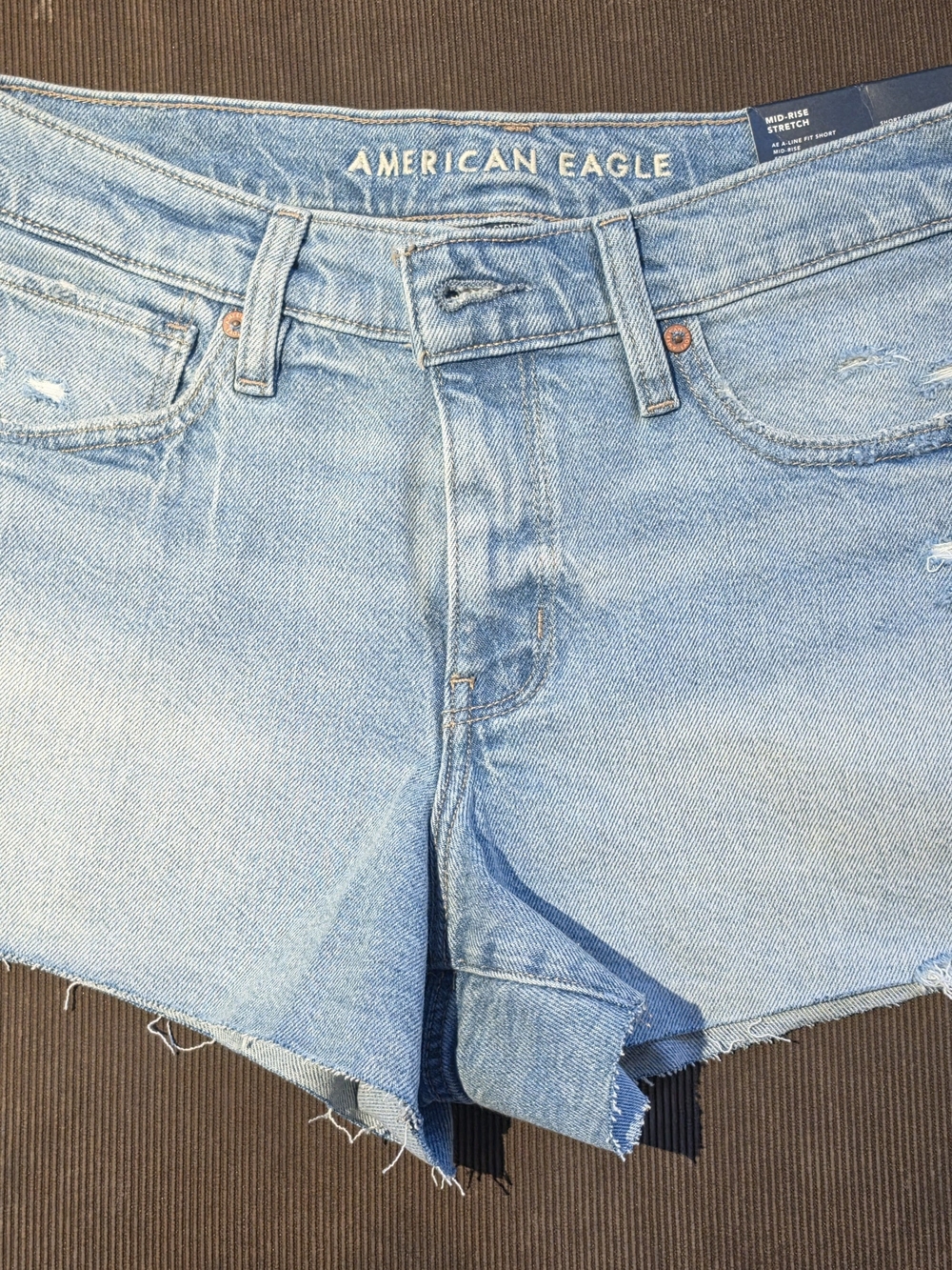 American Eagle Outfitters Light Blue A-Line Denim Jean Shorts